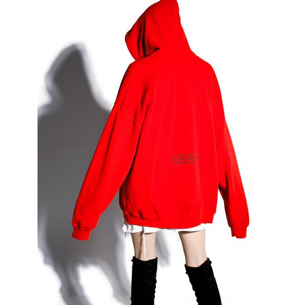 Danielle Guizio Small Talk Oversized Hoodie