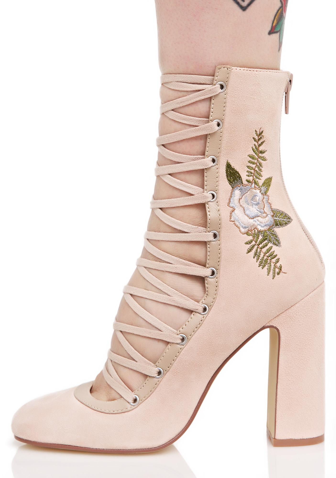 chinese laundry lace up heels