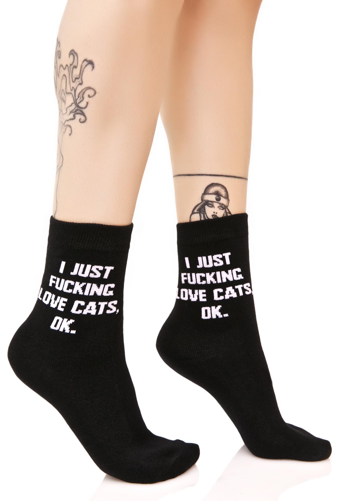 Killstar My Cat Ankle Socks | Dolls Kill